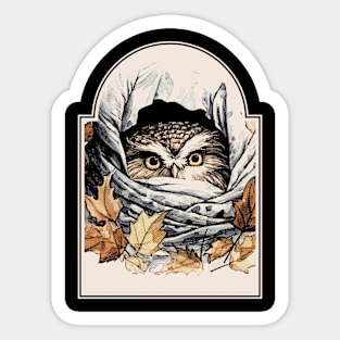 Autumn Owl Sticker